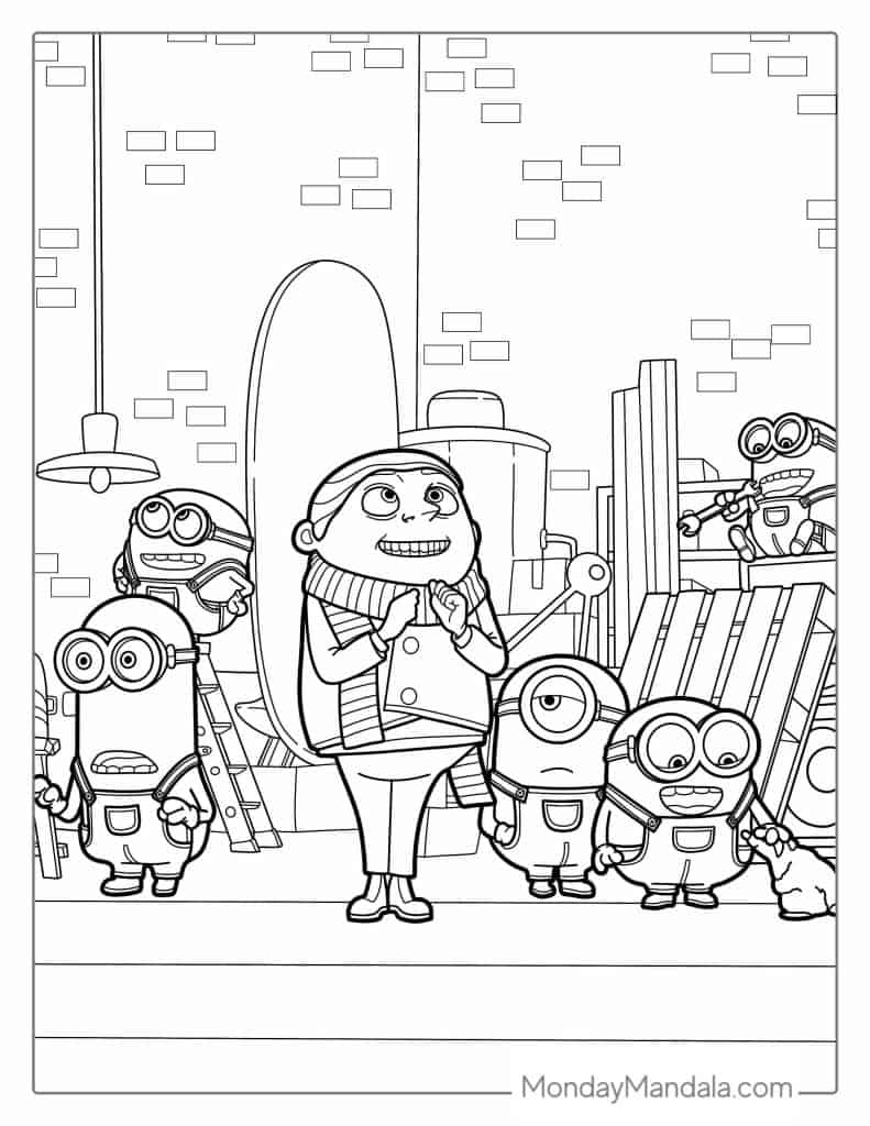 32 Minion Coloring Pages Free PDF Printables 