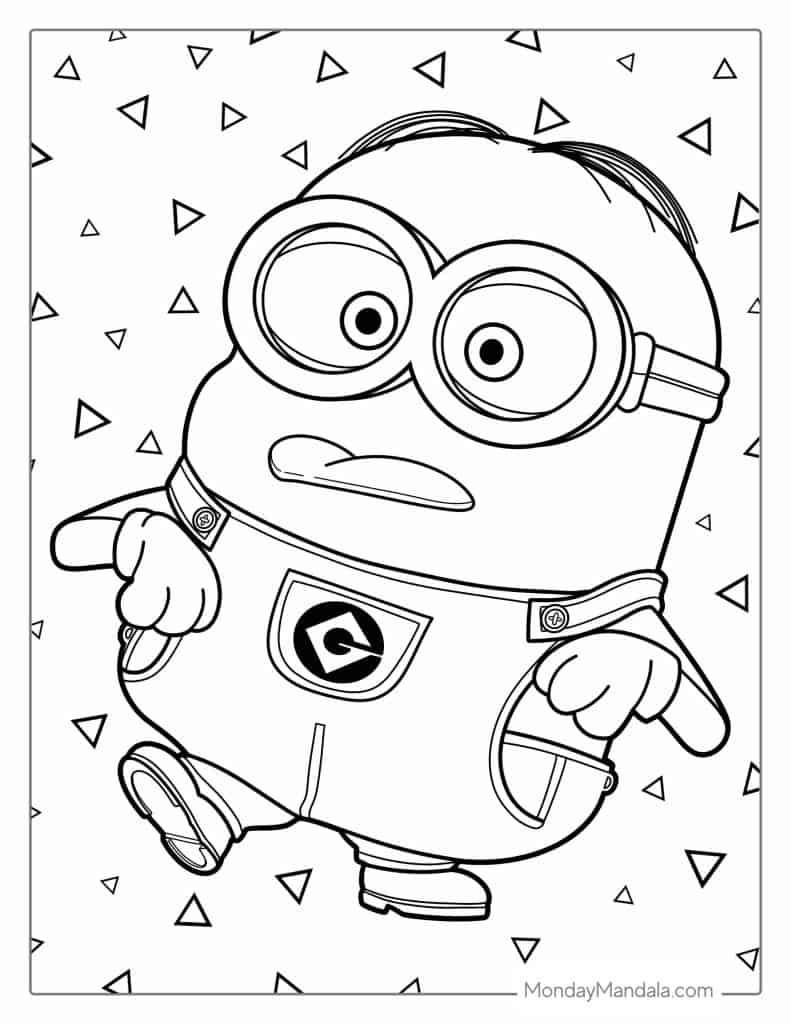 32 Minion Coloring Pages Free PDF Printables