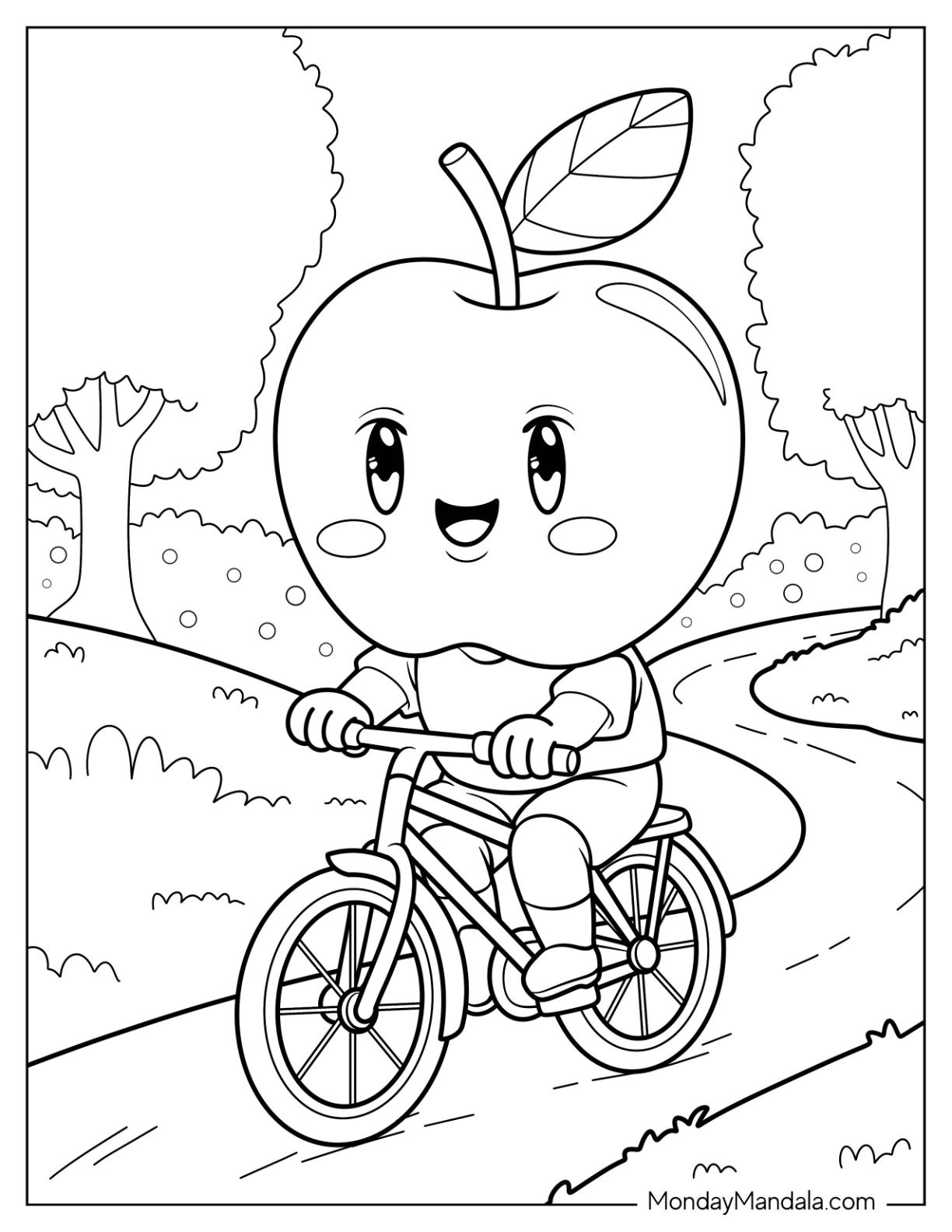 apple coloring pages