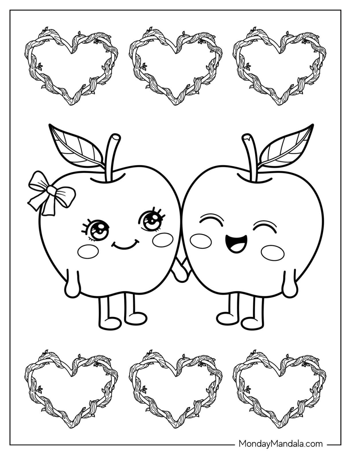 33 Apple Coloring Pages Free PDF Printables 