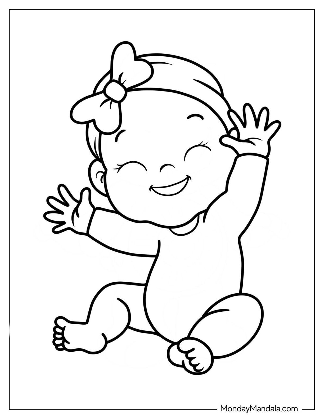 34 Baby Coloring Pages Free PDF Printables 