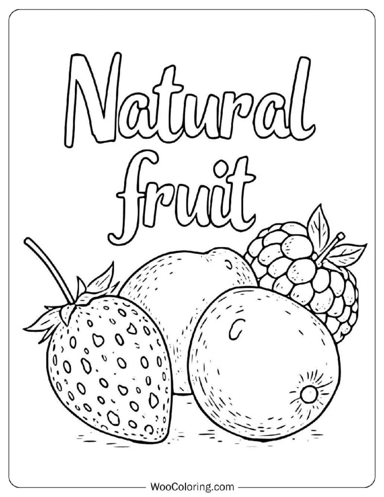 34 Fruit Coloring Pages Free PDF To Print Woo Coloring