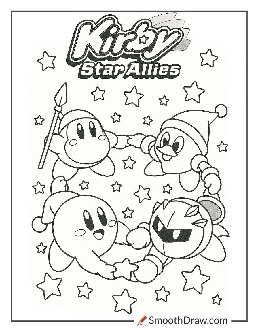 34 Kirby Coloring Pages Free PDFs Smooth Draw