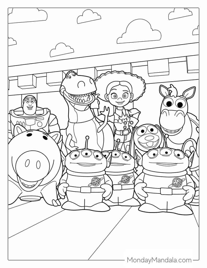 34 Toy Story Coloring Pages Free PDF Printables