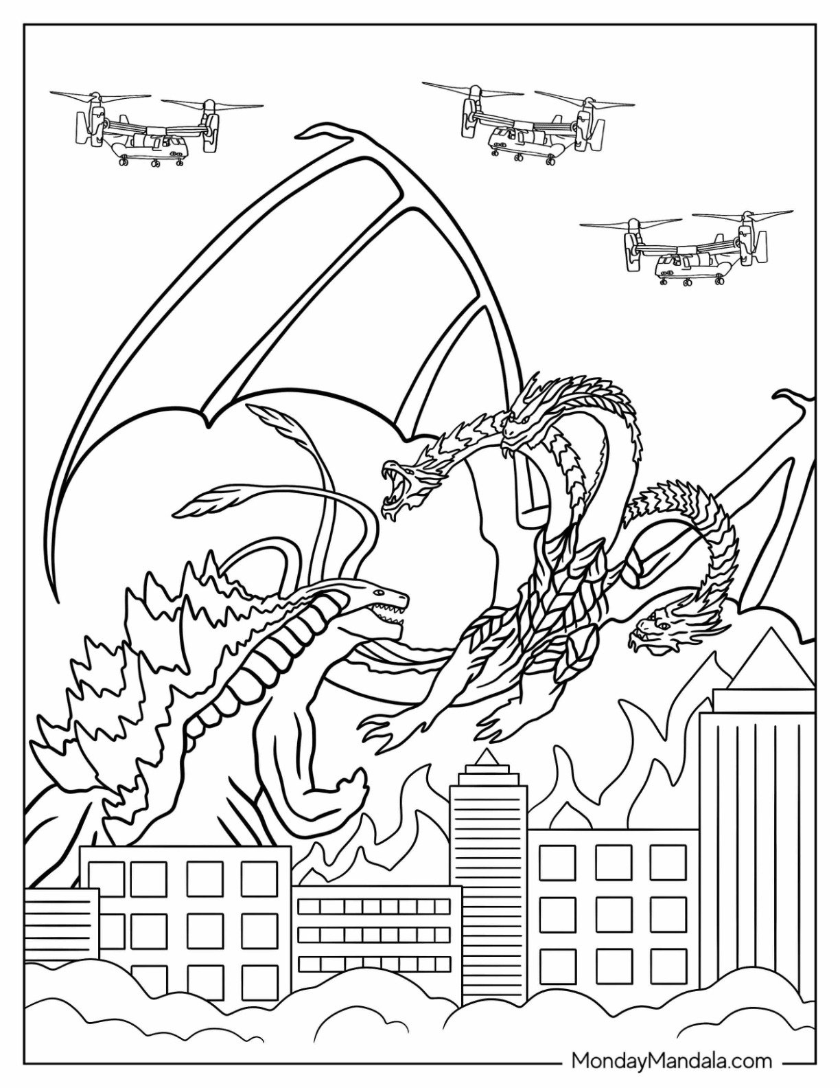 35 Godzilla Coloring Pages Free PDF Printables 