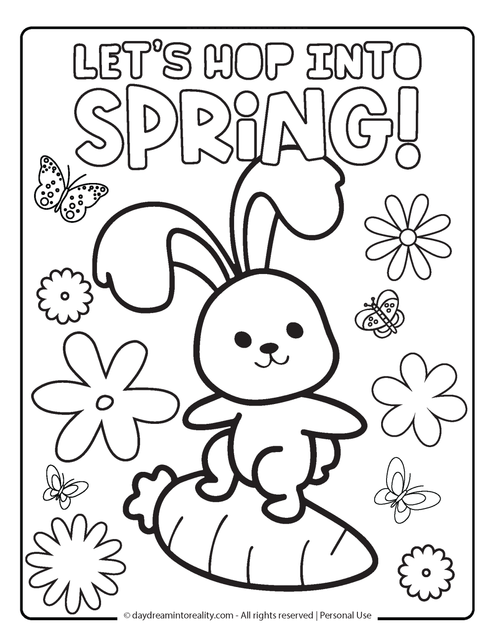 spring coloring pages for preschool