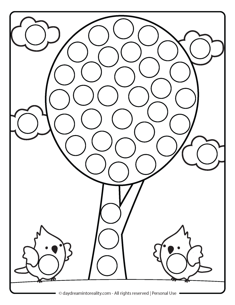 preschool dot marker coloring pages