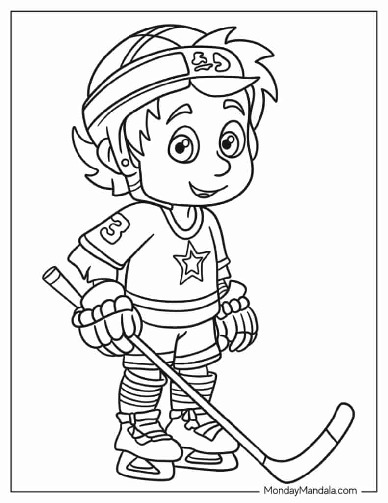36 Hockey NHL Coloring Pages Free PDF Printables 