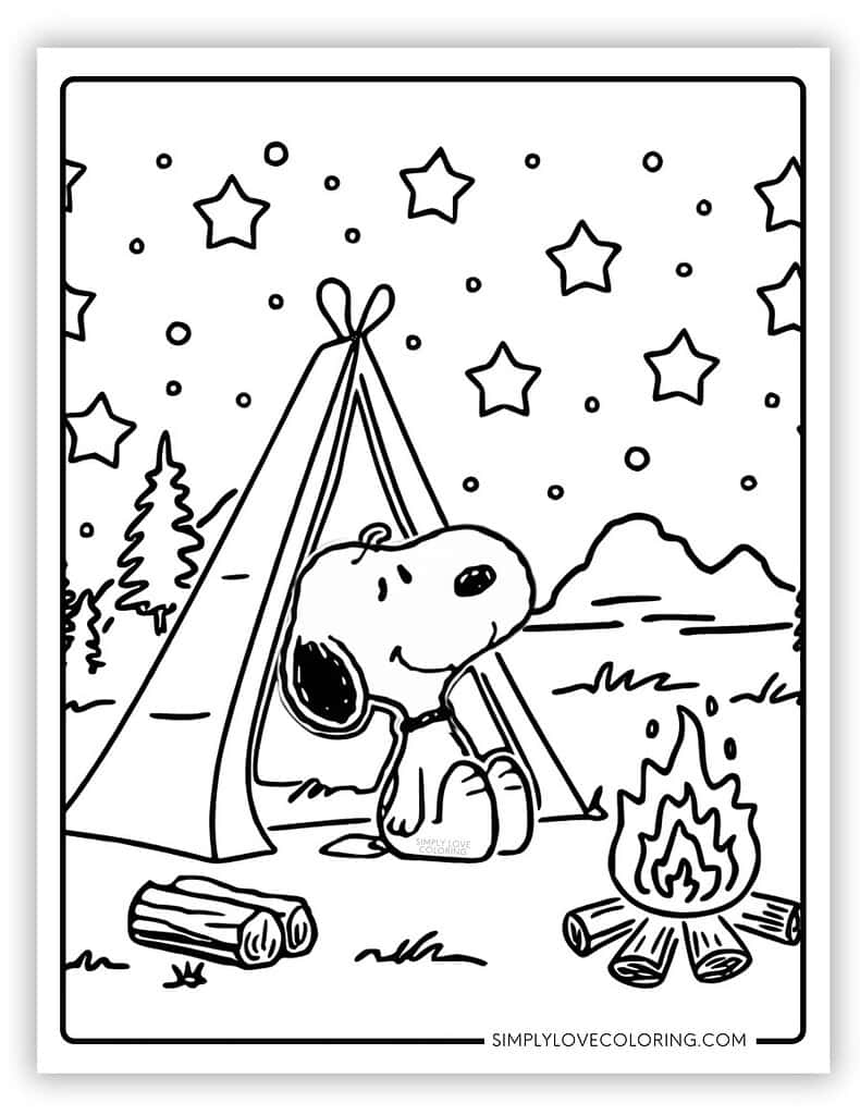 36 Snoopy Coloring Pages Free PDF Printables Simply Love Coloring