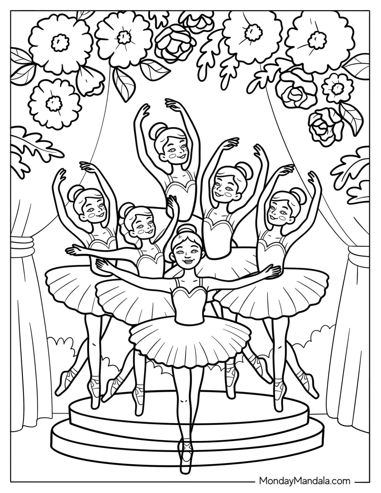 37 Ballerina Coloring Pages Free PDF Printables