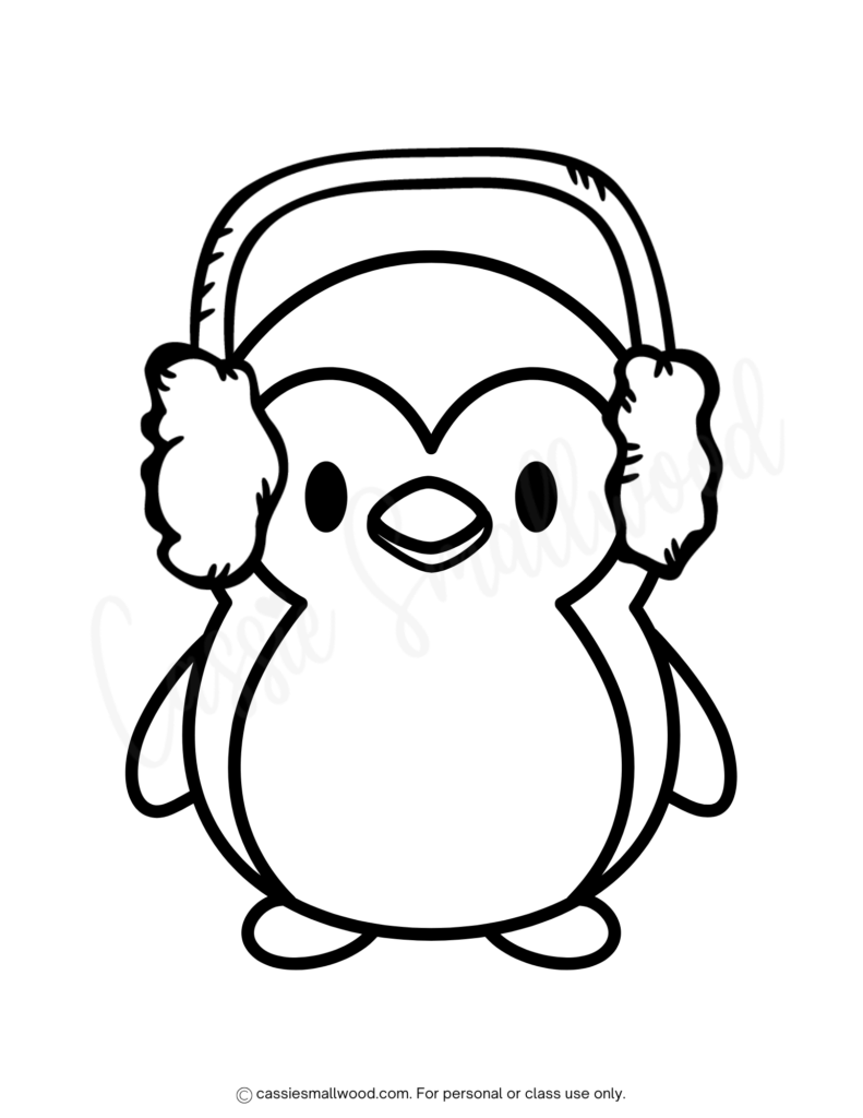 37 CUTE Penguin Coloring Pages Cassie Smallwood