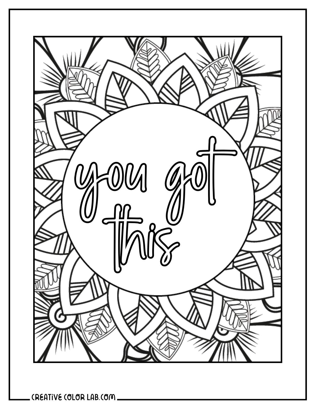 37 Inspirational Quotes Coloring Pages Positive PDF Printables