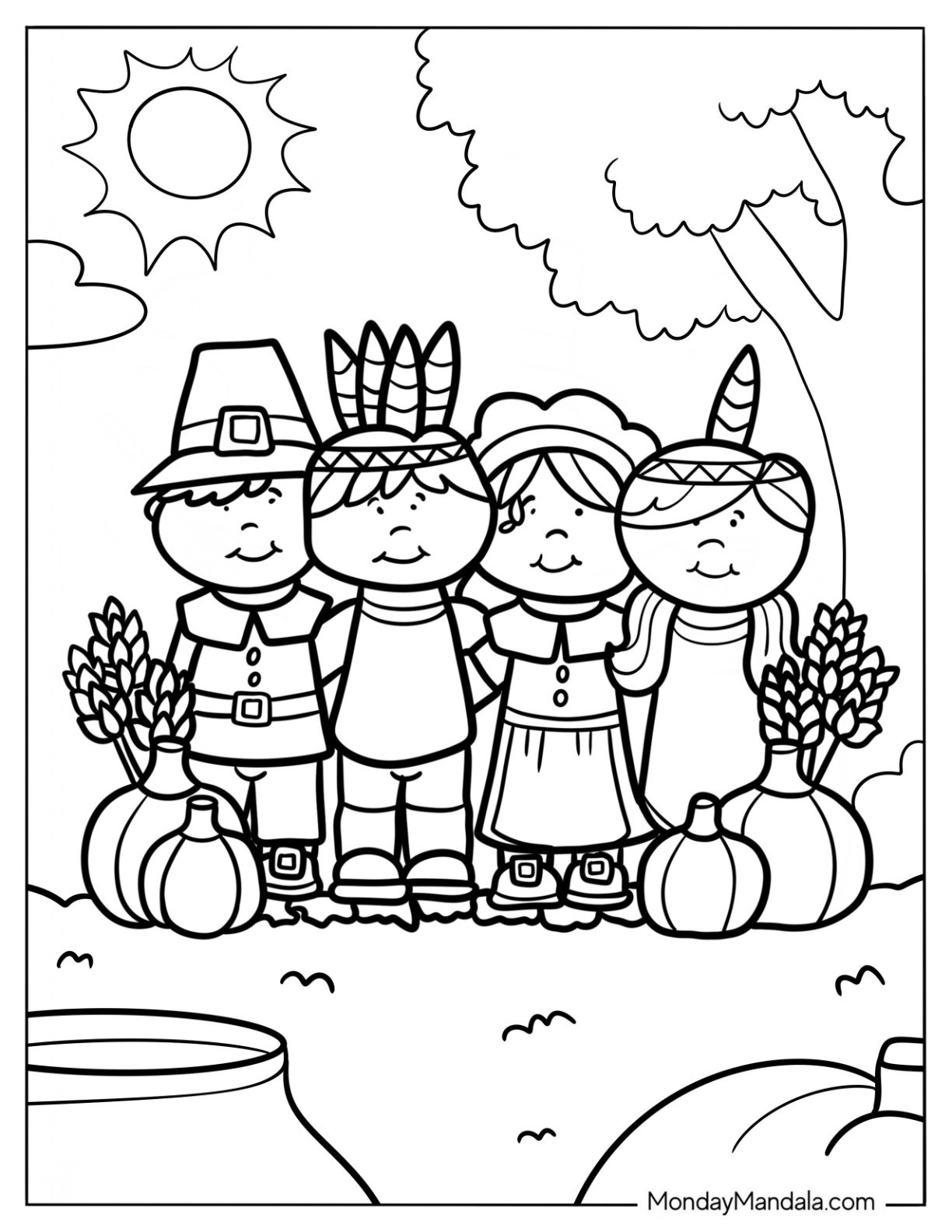 37 Pilgrim Coloring Pages Free PDF Printables