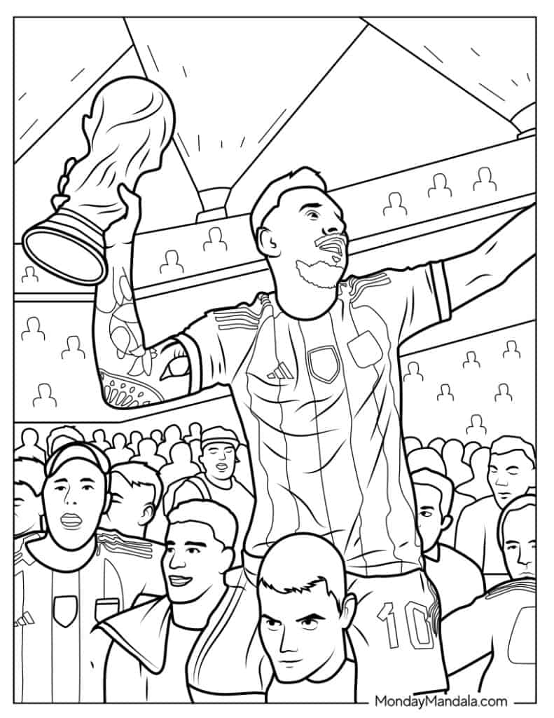 38 Lionel Messi Coloring Pages Free PDF Printables 