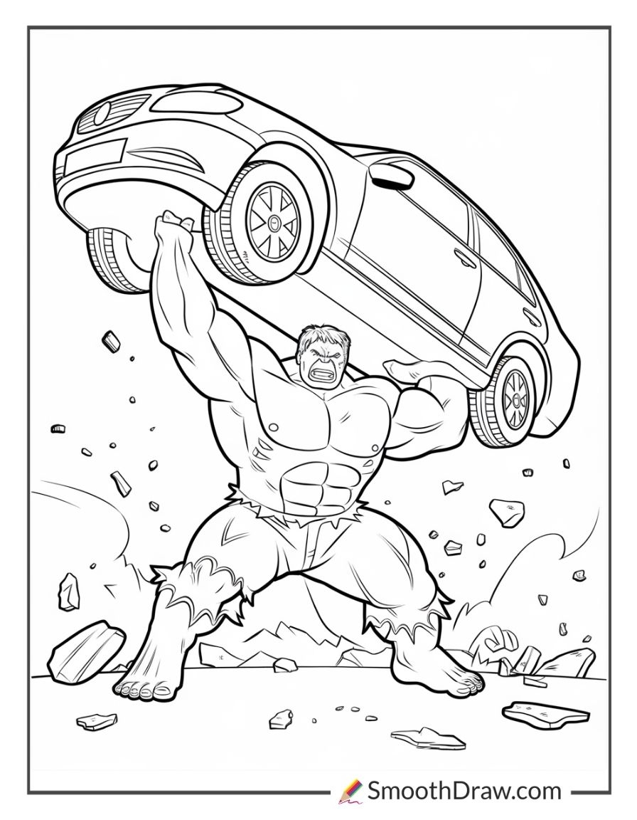 39 Hulk Coloring Pages Free Printables