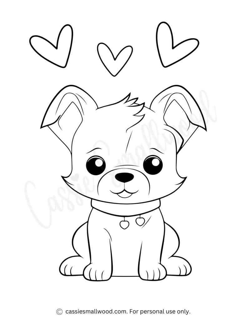 cute dog coloring pages