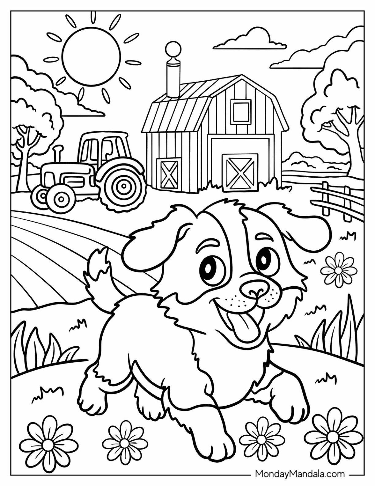 farm coloring pages