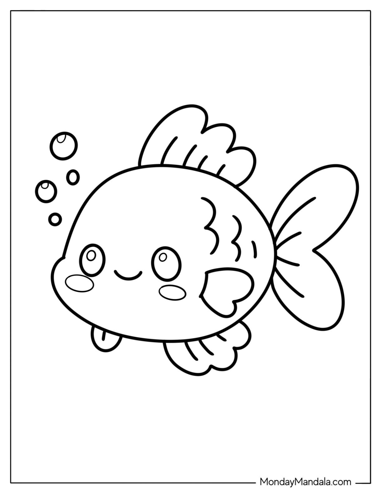 fish coloring pages preschool