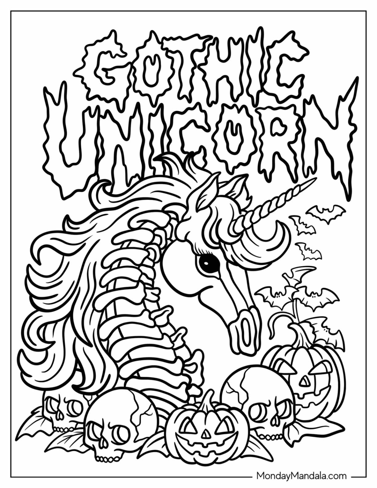 scary halloween coloring pages