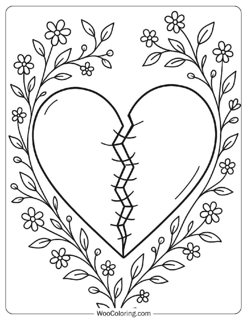 heart coloring pages