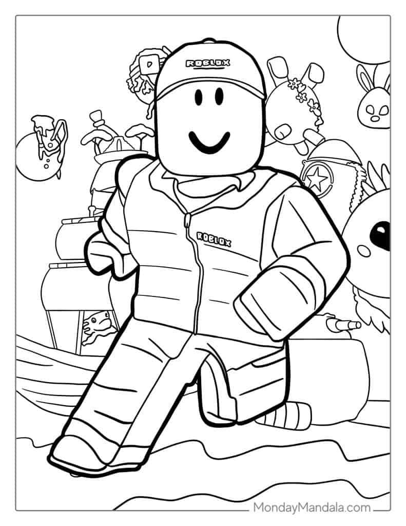 coloring pages roblox