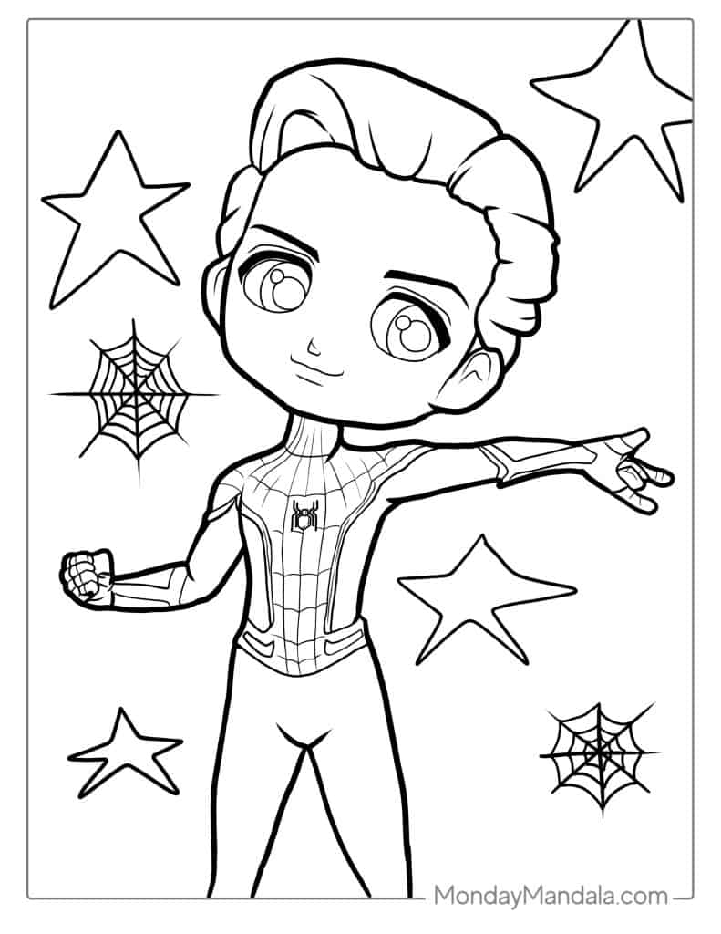 40 Spider Man Coloring Pages Free PDF Printables 