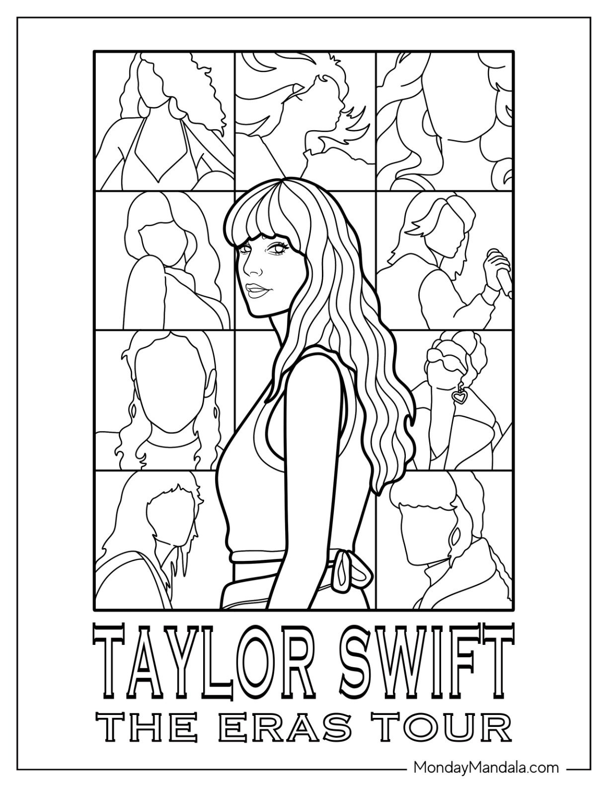 40 Taylor Swift Coloring Pages Free PDF Printables
