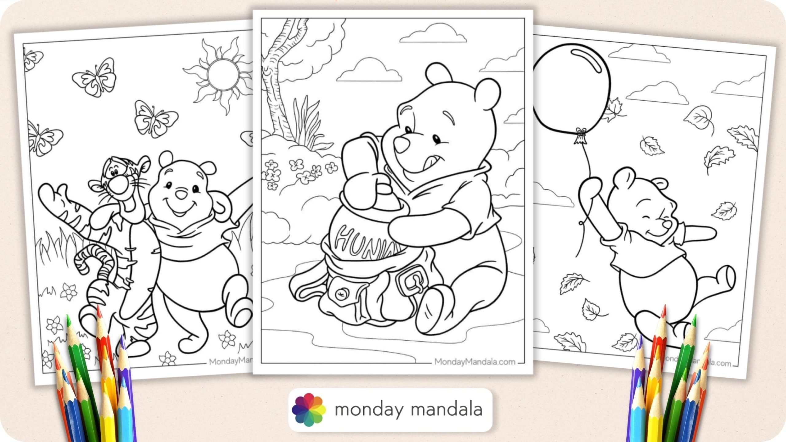 40 Winnie The Pooh Coloring Pages Free PDF Printables 