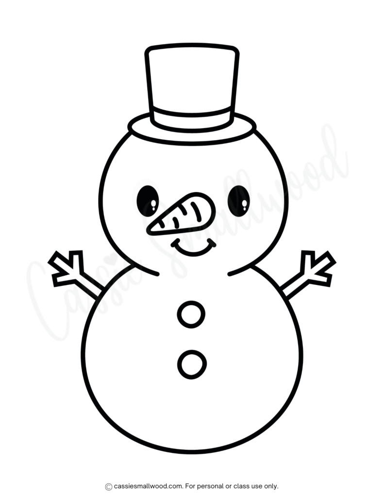 41 AWESOME Snowman Coloring Pages Cassie Smallwood
