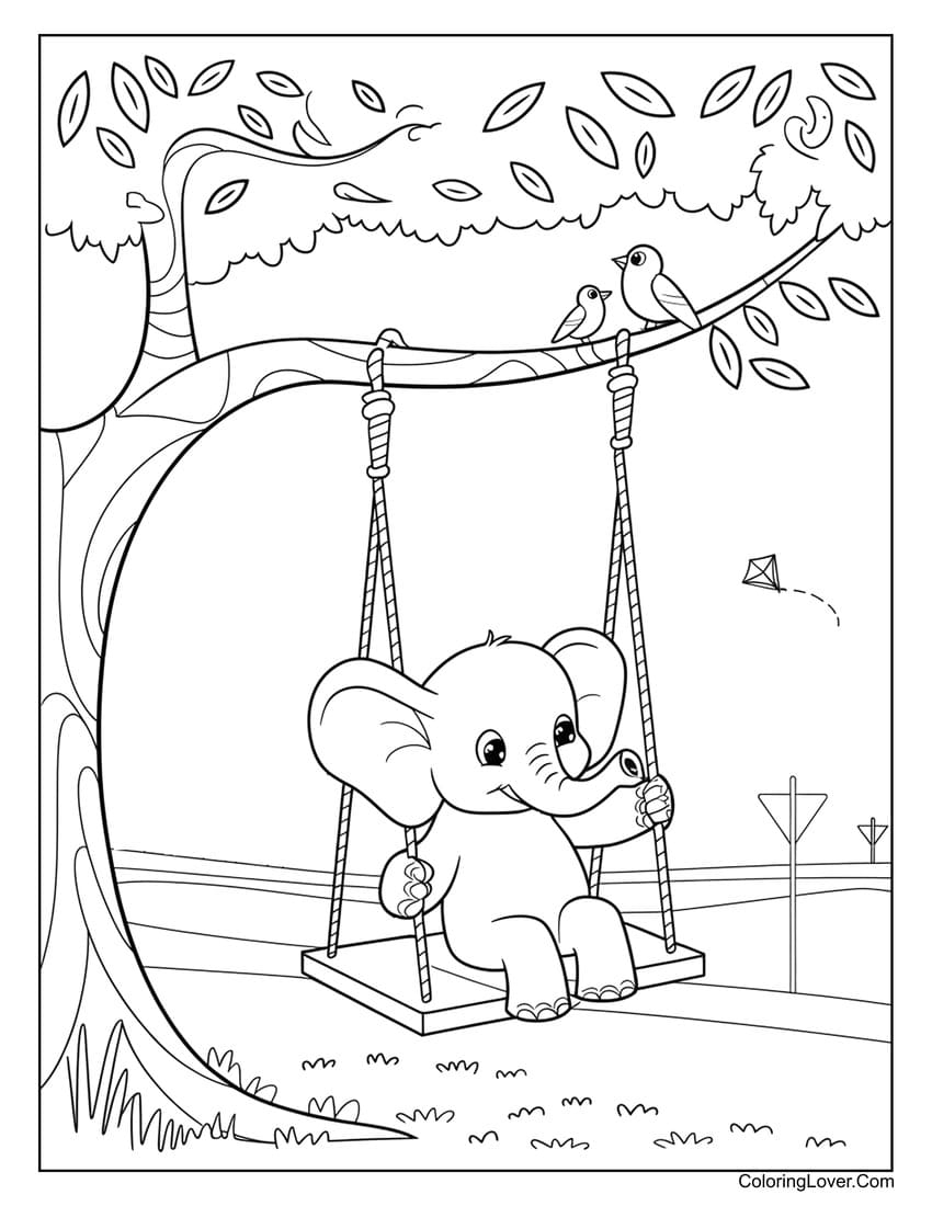 42 Elephant Coloring Pages Free Printables For All Ages 