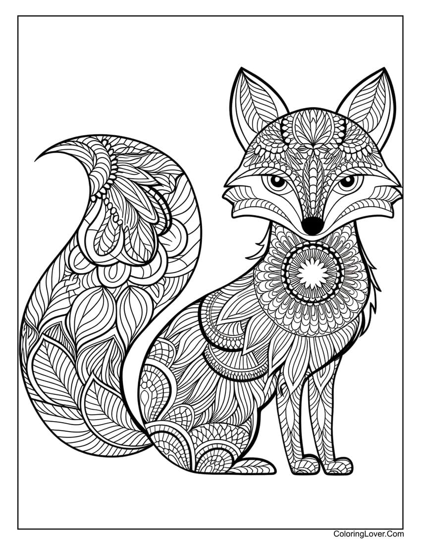 42 Fox Coloring Pages Free Printables For All Ages 