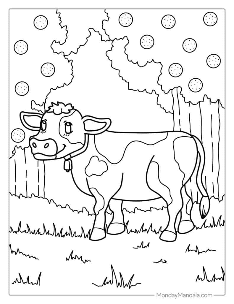 cow coloring page