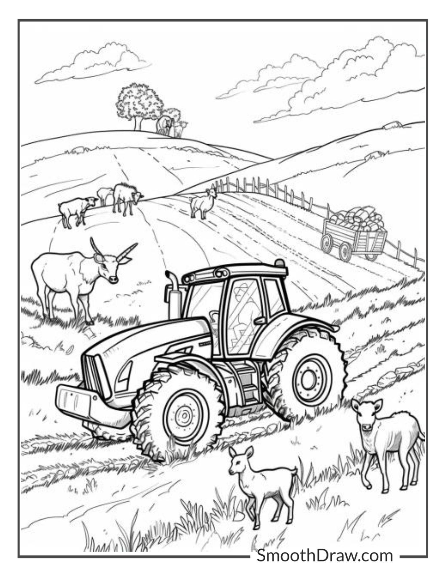 free printable farm animal coloring pages
