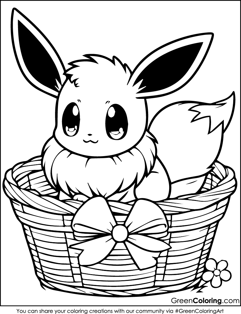 eevee coloring pages