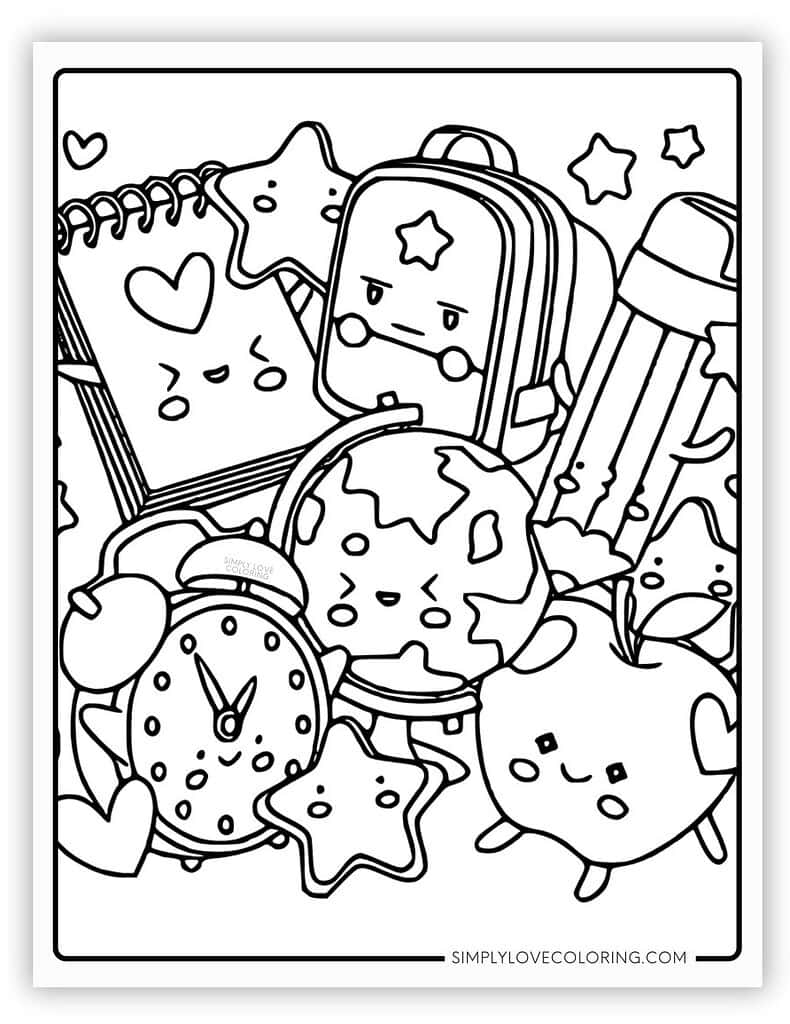 44 Kawaii Coloring Pages Free PDF Printables Simply Love Coloring