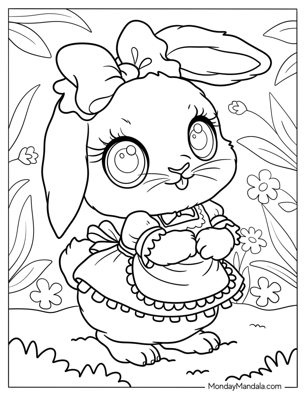 44 Rabbit Coloring Pages Free PDF Printables 