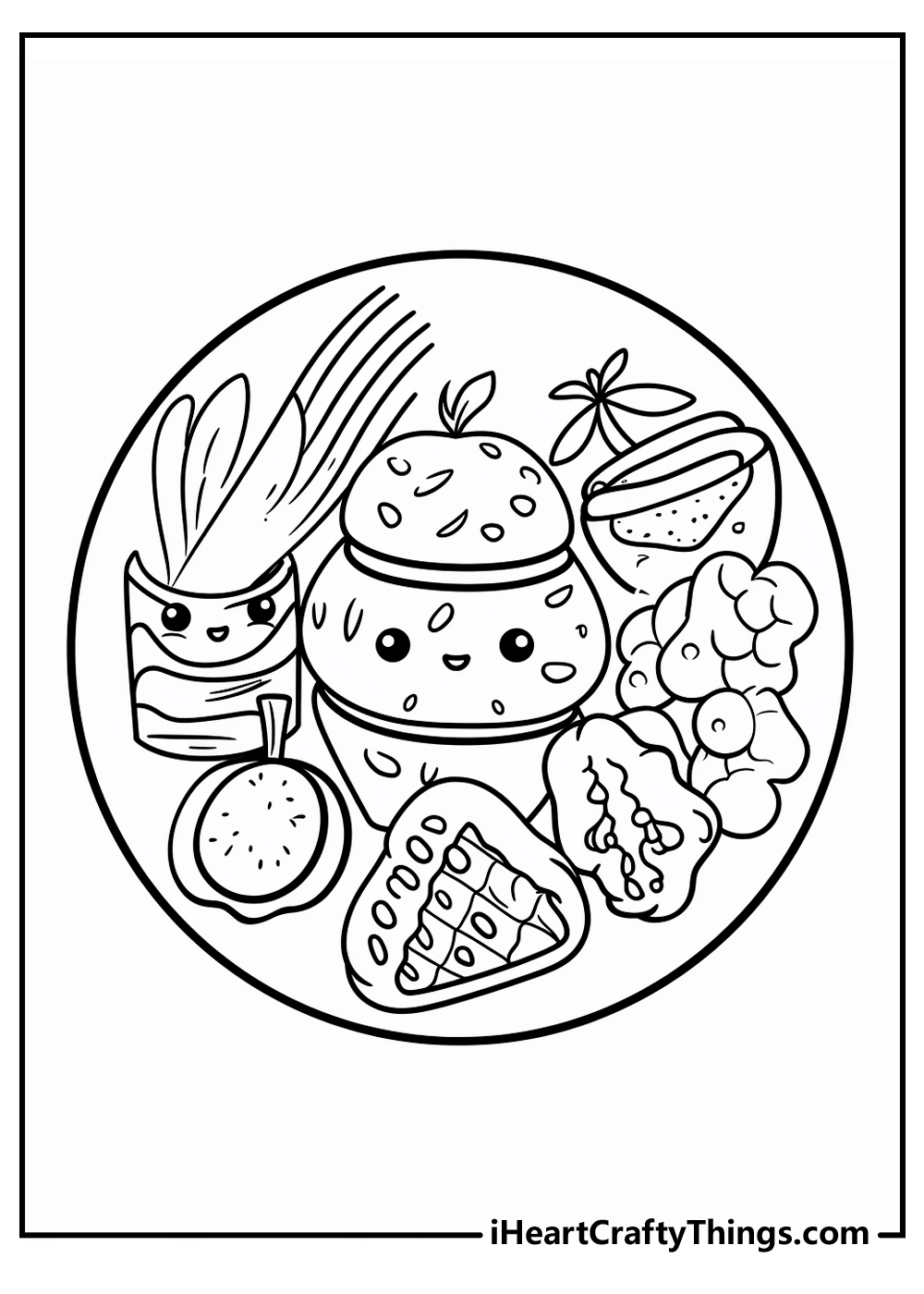 45 Food Coloring Pages Easy Printables To Download For Free