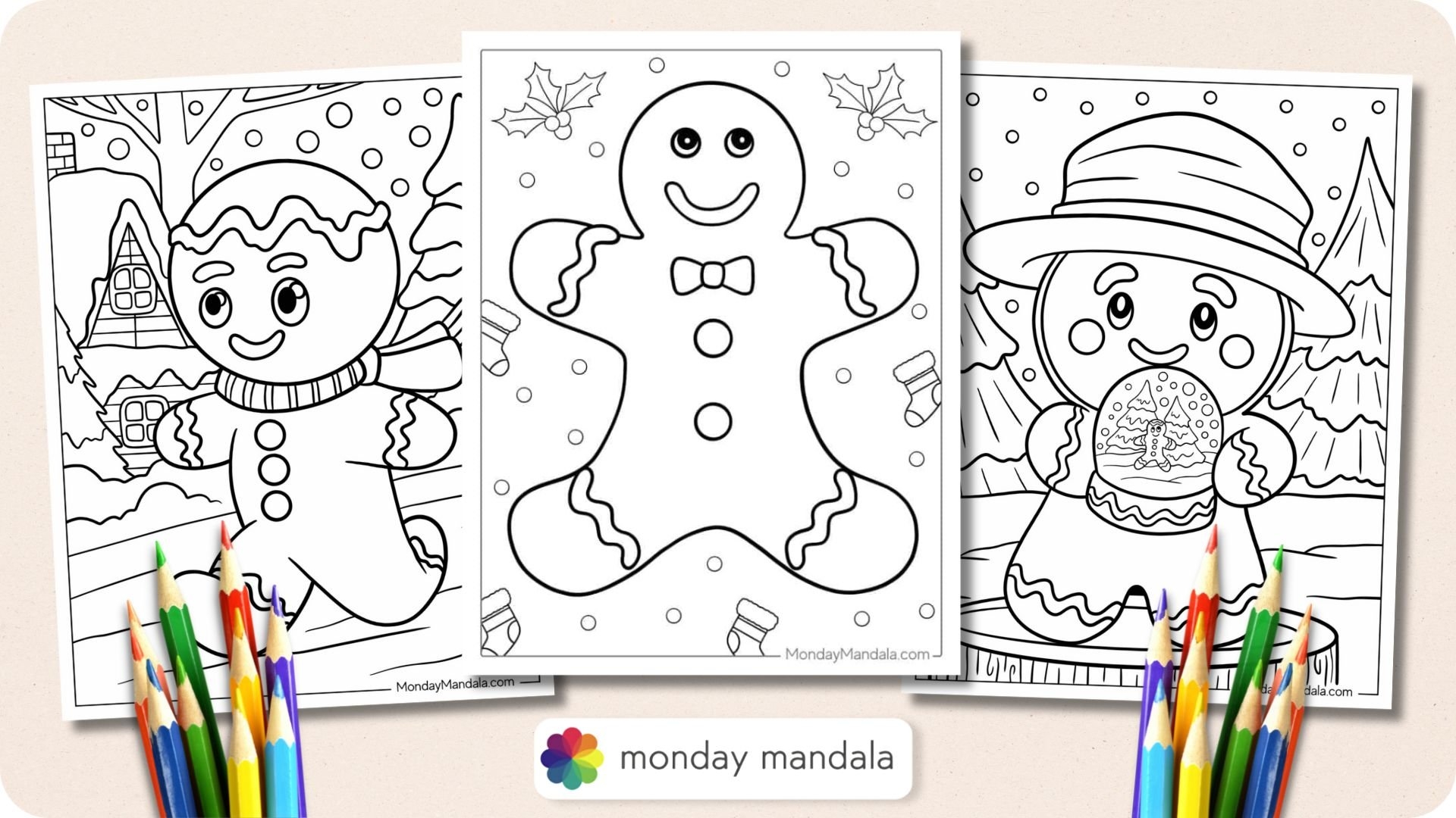 45 Gingerbread Man Coloring Pages Free PDF Printables 