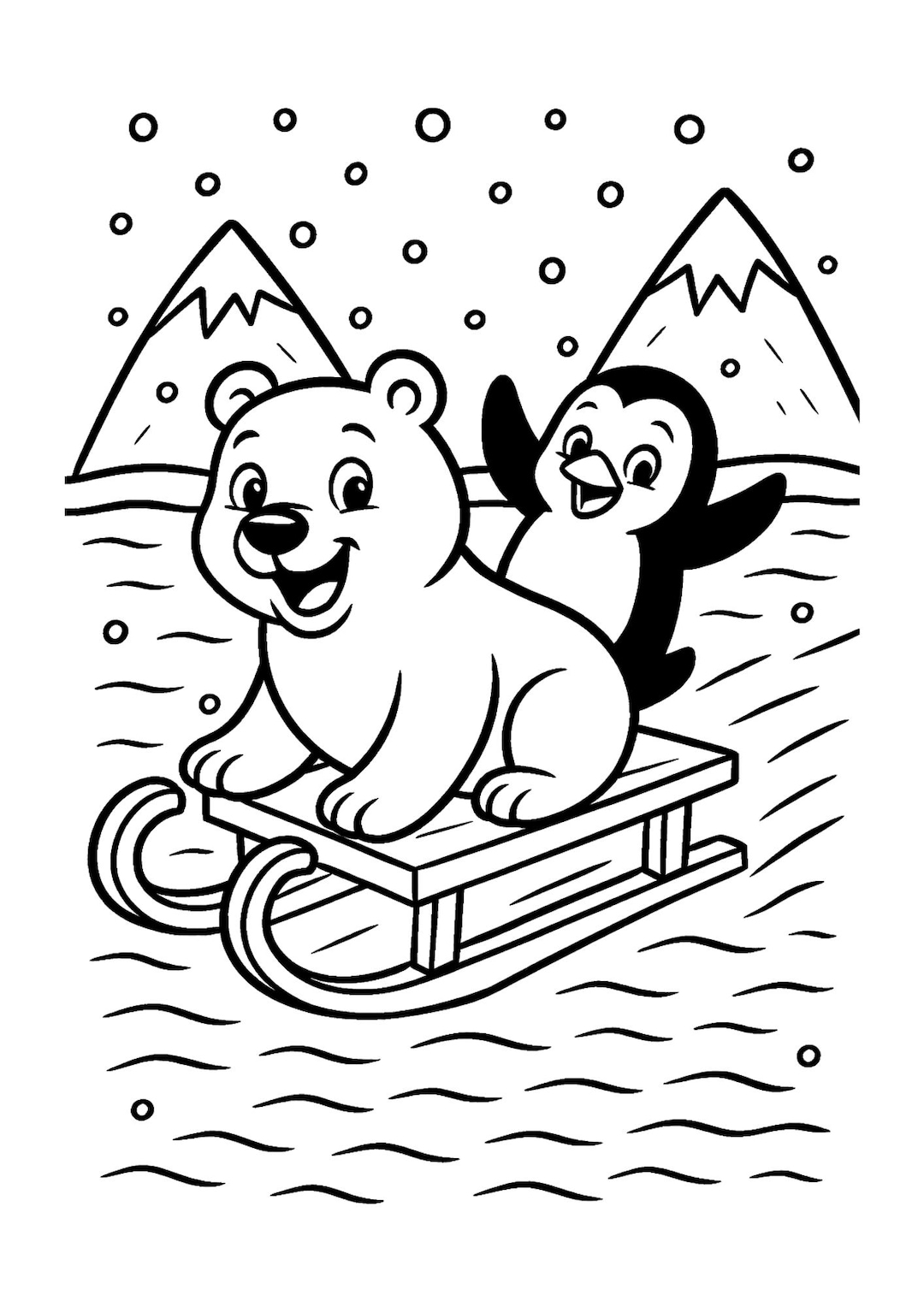 arctic animals coloring pages free