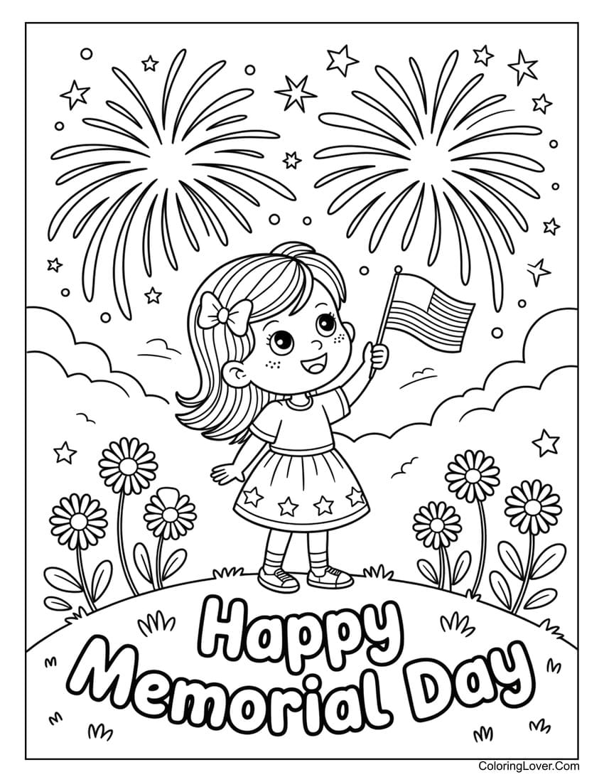 memorial day coloring pages