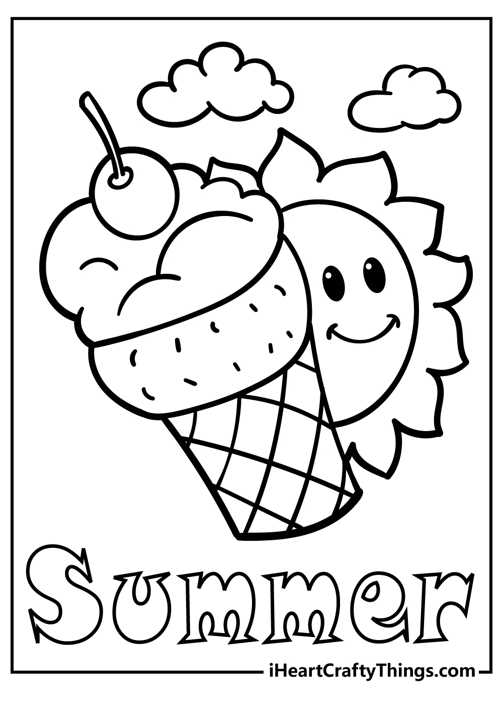 45 Summer Coloring Pages Free To Print Detailed PDF Sheets 