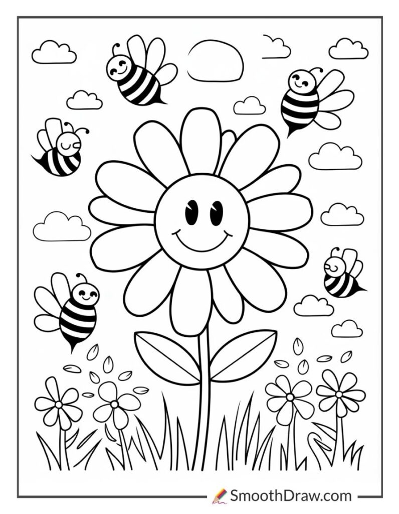 46 Flower Coloring Pages Free Printable PDFs Smooth Draw