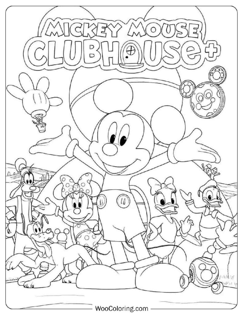 48 Mickey Mouse Coloring Pages Free PDF To Print Woo Coloring
