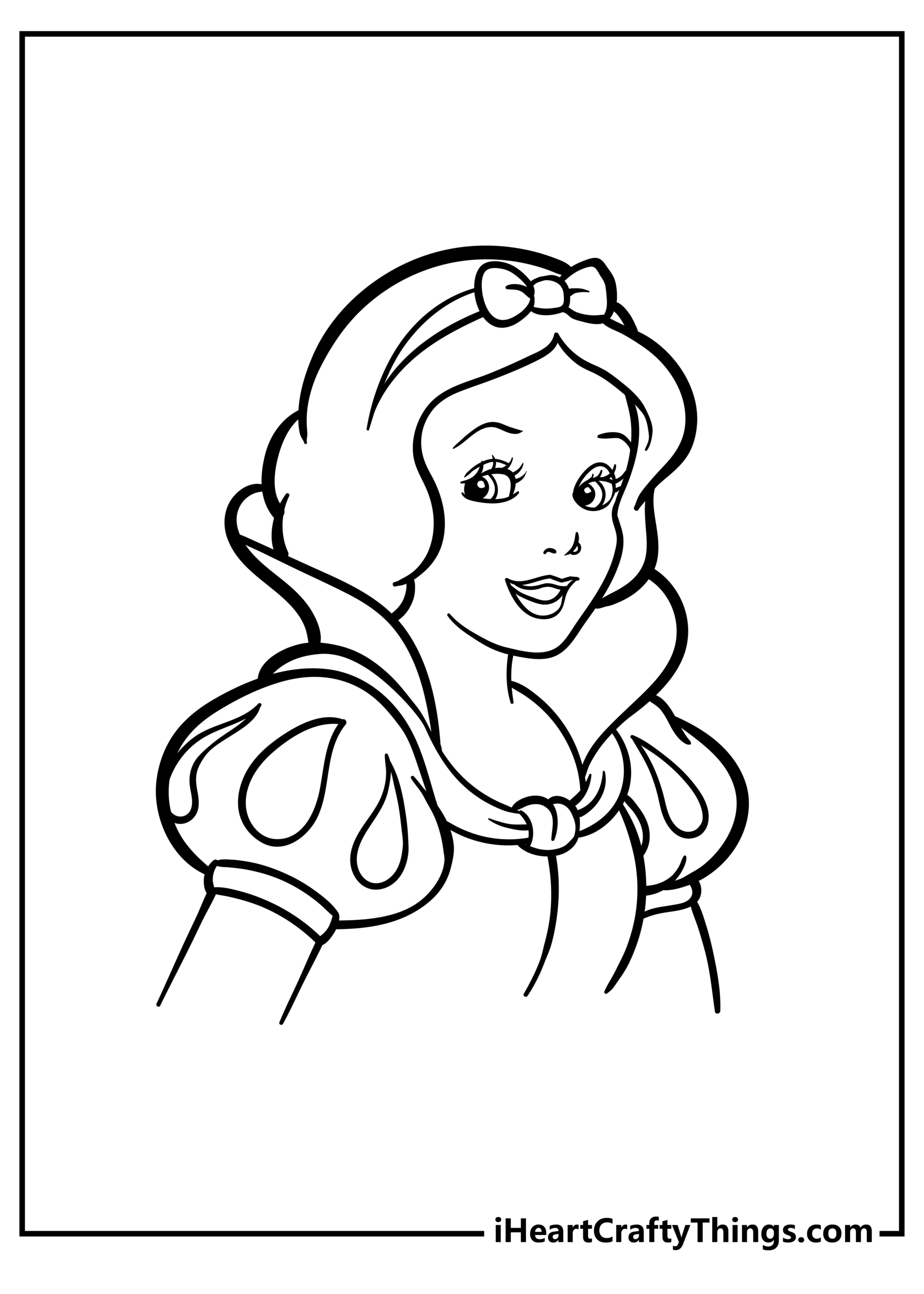 snow white coloring pages