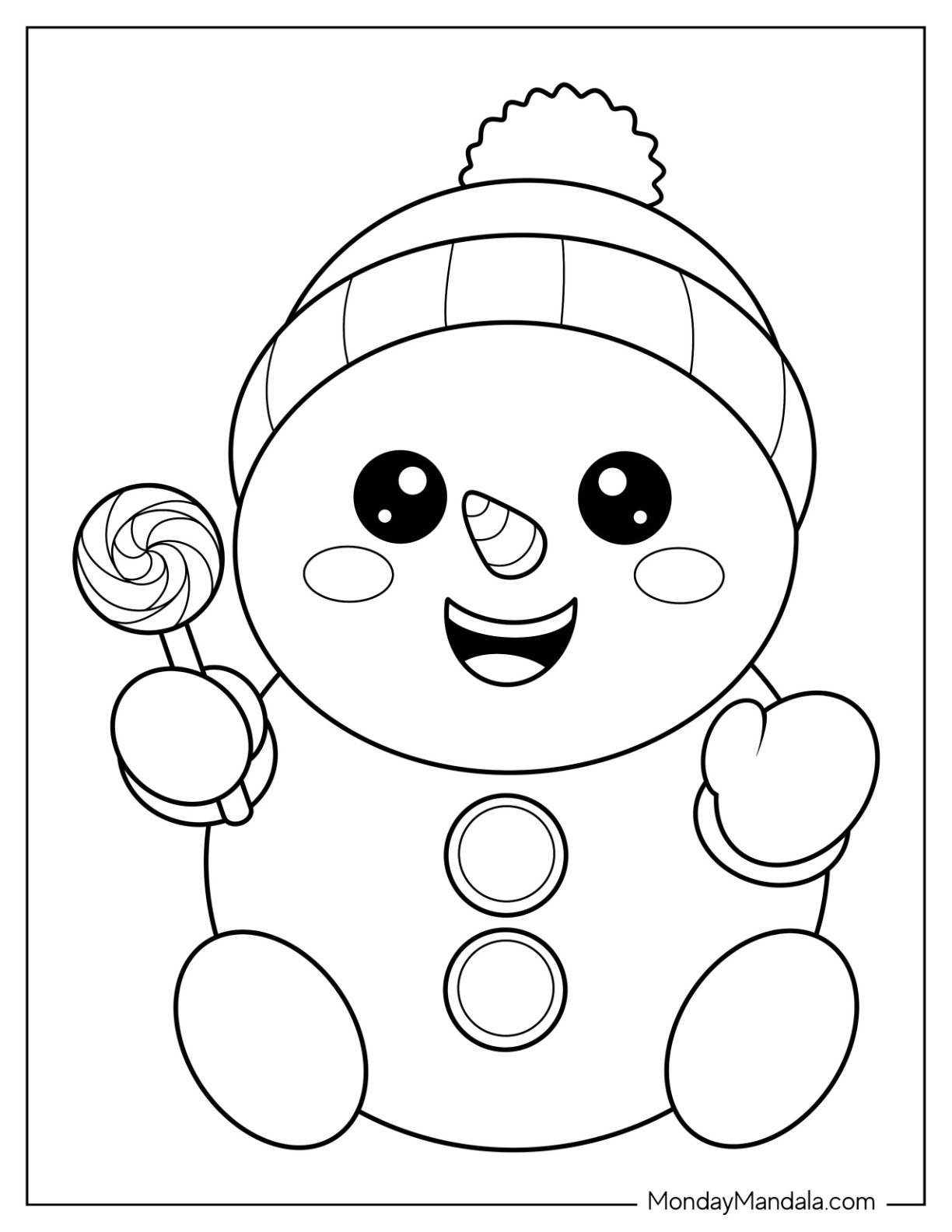 snowman coloring pages for preschool