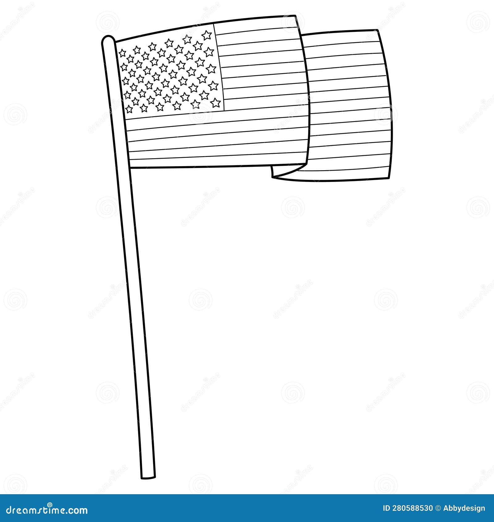 coloring pages american flag preschoolers