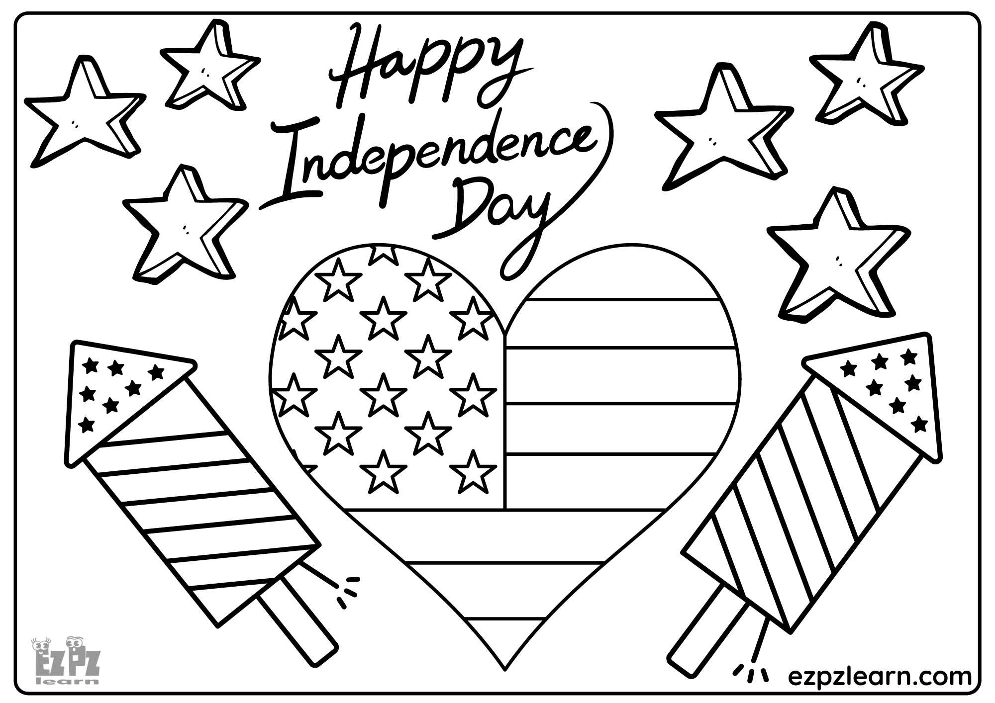 preschool fourth of july coloring pages