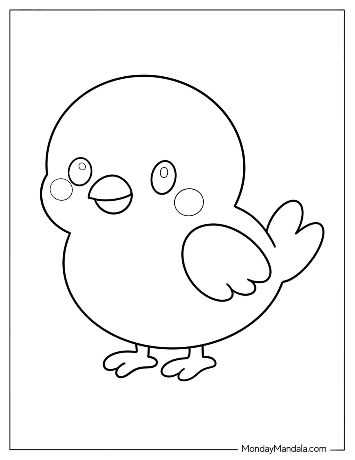bird coloring pages preschool