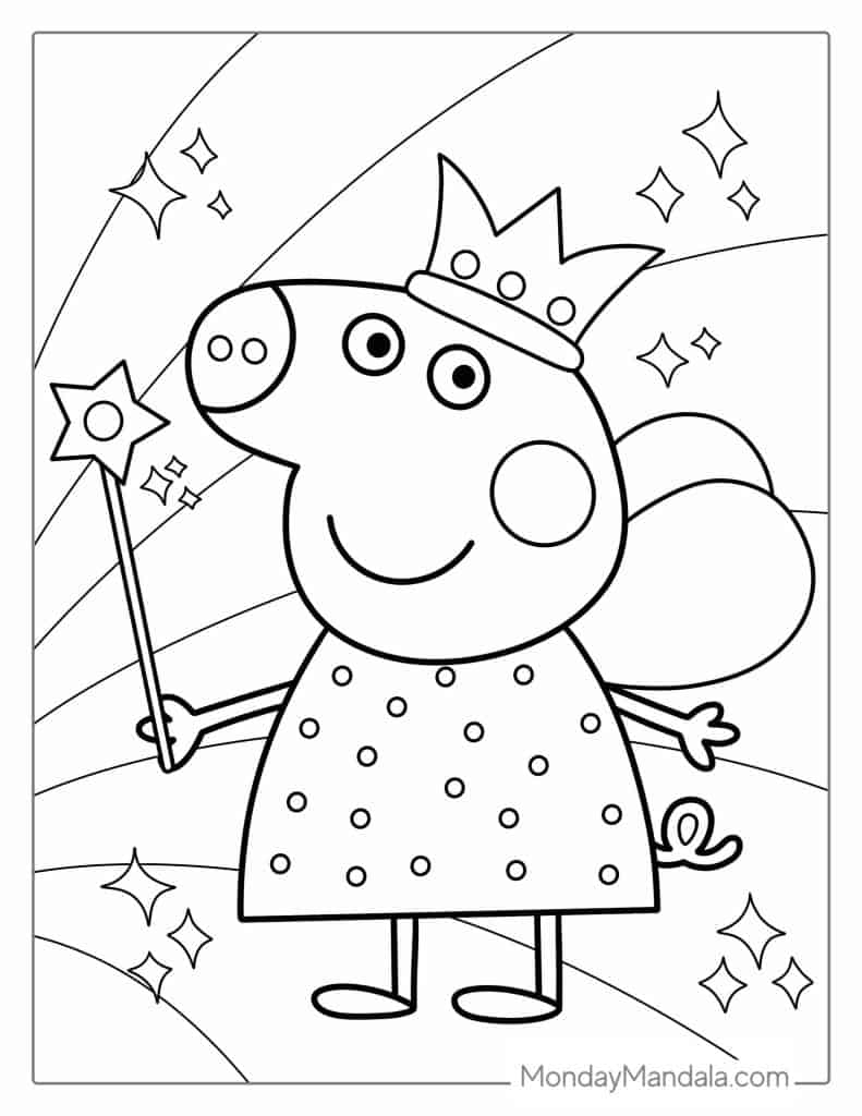peppa pig coloring pages