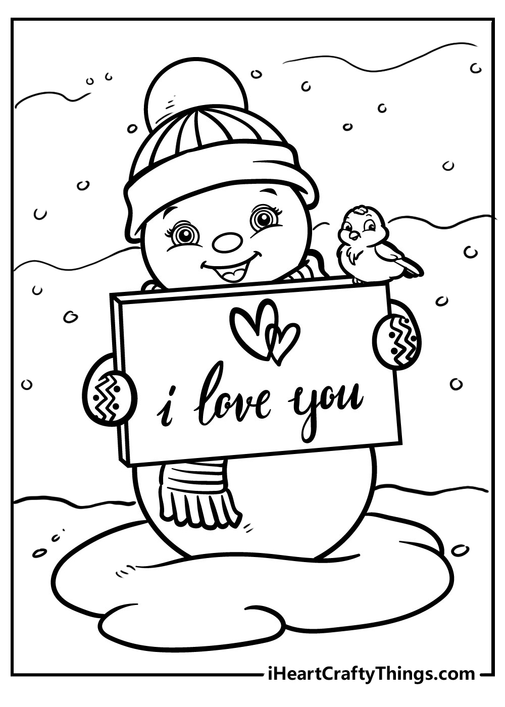 50 Snowman Coloring Pages 100 Free Printables